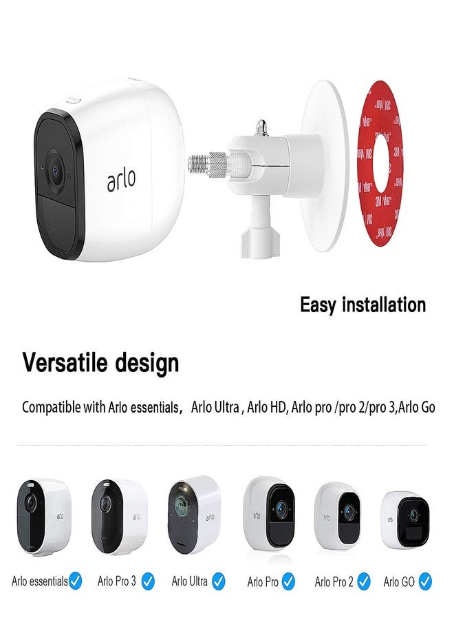 HOLACA Screwless Wall Mount Kit for Arlo 5s Arlo Pro 4 Arlo Pro 3 Ring Cam Wyze Cam Outdoor Camera eufyCam, Easy to Install, No Tools Needed, No Mess, No Drilling, Strong Adhesive Mount,2PACK - Image 5